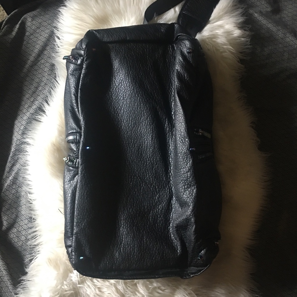 SPRAYGROUND Iridescent Black Leather Duffle Bag - Picture 8 of 16